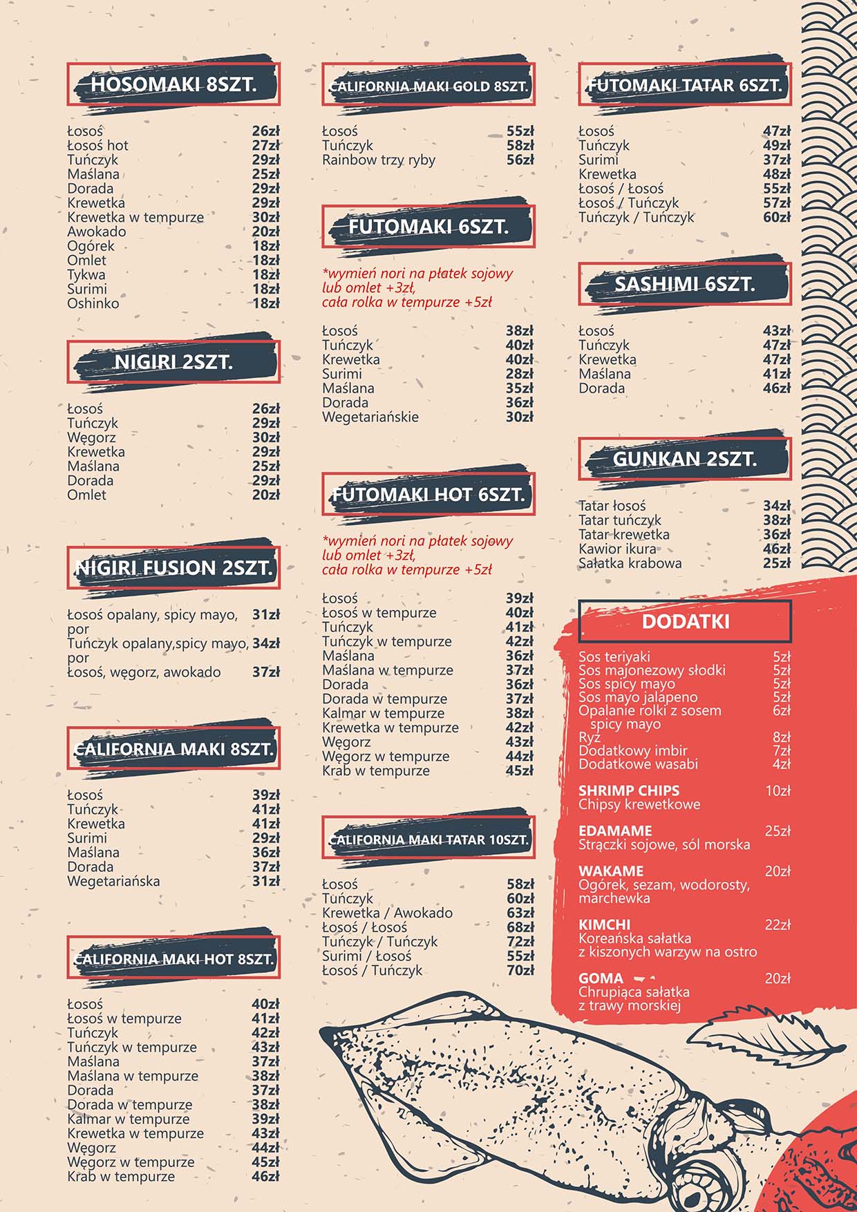 Menu Sushi House – strona 3